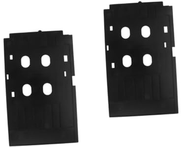 STOBOK 2st Tablett Zur Kartenherstellung Druckerzubehör Stabiles Kartenfach Wiederverwendbares Kartenfach Kartenhalterfach Ausweisdruckerfach Kartendruckerfach PVC Weiße Karte Unterlagen
