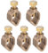 sourcing map Lot de 5 colliers de serrage pour tige de terre 13,8 mm Connecteur de fil Idéal pour les tuyaux