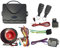 MASO Alarma de control remoto para coche, sistema de alarma antirrobo, alarma antirrobo, sensor de control remoto doble con llave remota