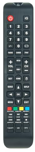 VINABTY Télécommande remplacée Convient pour AKAI TV AK43FSM1440 AK43SM1433 AK50M1466 AKTV2821M-SMART AKTV3219M AKTV3294HD-SMART AKTV4329 AKTV4330NM Smart AKTV4335M AKTV4337M AKTV510M