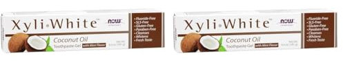 Now Foods Xyliwhite Coconut Oil Toothpaste, 6.4 Oz (Packung mit 2)