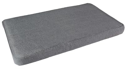 Koll Living Sitzkissen für Gartenmöbel, anthrazit, Verschiedene Größen (1 Stück, 57x33x5 cm anthrazit)