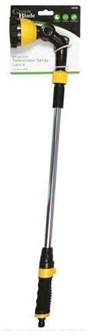 Unibos Telescopic | Watering Lance 790mm-1350mm Watering Lance, Long Metal Spray Lance | 180° Adjustable Ratcheting Head | 9 Spray Patterns Extension Hose Wand, Perfect Garden Sprayer Gun to Water Han