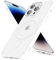 oakxco Custodia per iPhone 14 Pro Matte Trasparente Cover, Compatibile con Ricarica Wireless Magsafe, Ultra-Sottile Anti-impronte, Custodia Posteriore Glassata Traslucida Opaca, Bianco