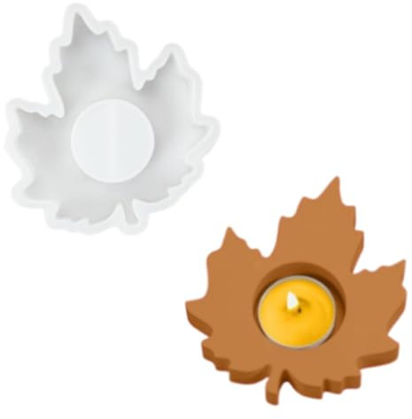 Moule en silicone d'automne - Moule en silicone - Bougeoir - Moules en silicone - Moules en silicone pour béton - Décoration d'automne - Décoration d'automne