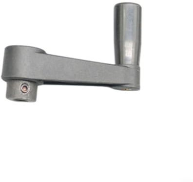 Kurbel mit rundem Loch, 8–16 mm, Kunststoff, grau, für Handkurbelgeneratoren, Maschinen, DIY-Projekte, professionelle Verwendung (8 mm)