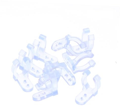 Generisch LED-Lichtschlauchhalter Lichterketten Lichtschlauch-Montageclips, transparent Kabelanker für Kabel Kabelbinder Seil Lichtclips trimmen Befestigungsclips Lichtschlauch montieren