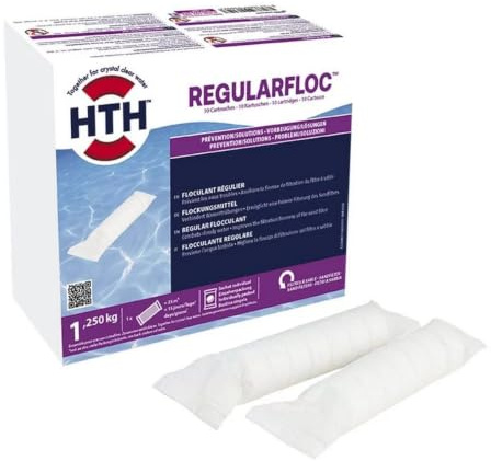 HTH Regularfloc Floculant pour Piscine Cartouches de floculant