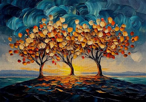 Puzzle 300 Teile Abstrakt Puzzle Erwachsene Anspruchsvol Impossible Rätsel Baum 40x28cm DIY Classic Holz Jigsaw für Erwachsene und Kinder ab 14 Jahren, Verfügbar Als Geschenke für Frauen Männer C-244