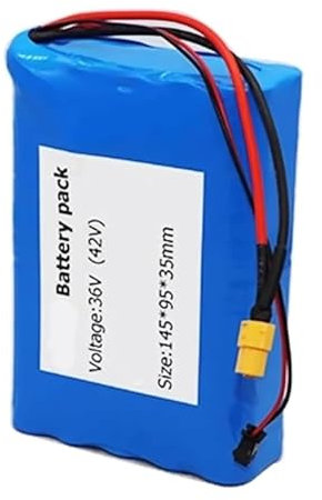 CUCKQUIC Batterie Lithium-ION pour Vélo Électrique, 36 V 6 Ah, BMS Intégré Et Chargeur 42 V 2 A, Cellules PVC De Remplacement,200 W, 250 W, 350 W XT60