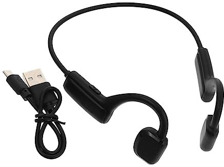 DIYEAH Auriculares De Conducción Ósea Inalámbricos Impermeables Auriculares Compactos De Tecnología para Sonido y Graves Profundos