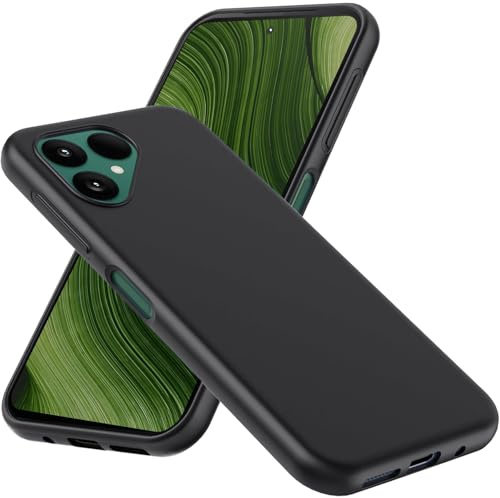 LYJERRY 1* Hülle Weich handyhülle Kompatibel mit Fairphone Gen 6 Hülle Schutzhülle Bumper Cover Silikon Gel für Fairphone Gen 6 Hülle Black