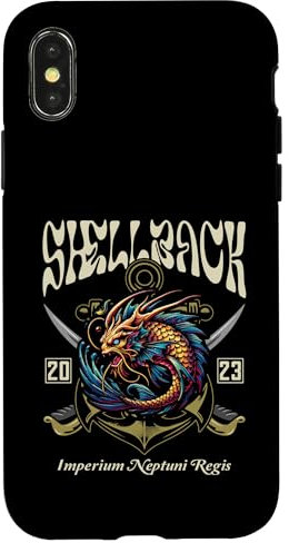 Shellback 2023 Equator Crossing Design für das Jahr 2023 Hülle für iPhone X/XS