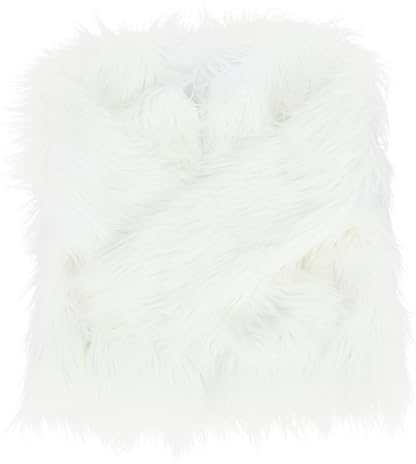 FOMIYES Weißer LED Kunstpelz Mantel Damen Weihnachtsjacke mit Lichteffekten Langlebig für Party Bühne Alltag Festliches Winteroutfit