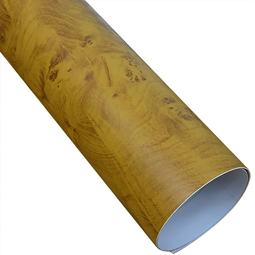 1 Stück Vinylfolie mit Holzmaserung – 30 x 200 cm | Auto-Innenraumfolienaufkleber | Langlebig, wasserdicht, einfach anzubringen(Figure-Y05)