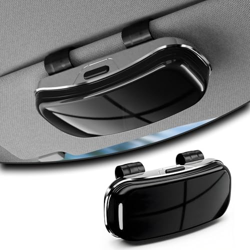 R-timer Custodia Occhiali per Fiat Panda 2020-2024, Porta Occhiali Auto Chiusa Scatola, Parasole Interni Organizzatore Accessorio