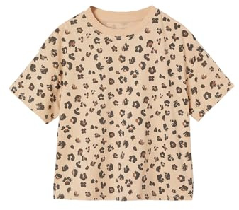 Vertbaudet Bedrucktes Mädchen T-Shirt, leichte Oversized-Form