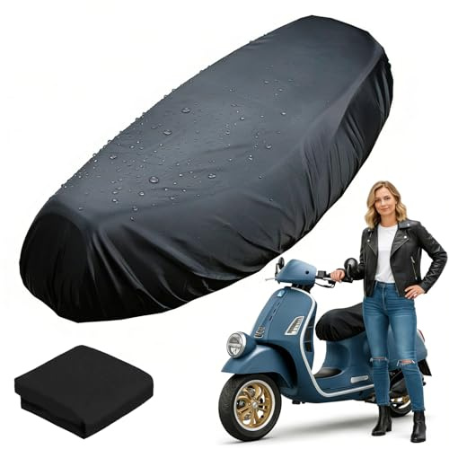 Motorrad Sitzbezug Universal, Roller Sitzbezug, Wasserdicht, Regenschutz | Motorrad Sitzbankabdeckung, Oxfordtuch, Kratzfest Motorrad Sitzkissen Zubehö, Schutz vor Regen, Sonne, Staubdicht