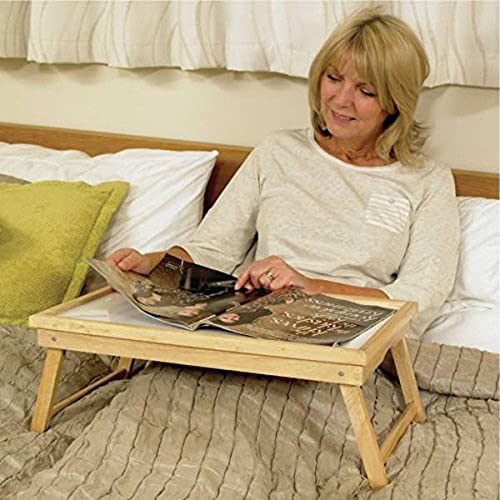 Homecraft Wooden Bed Tray, Adjustable Tilt for Multiple Uses, Laminated for Ease of Cleaning, Tray Legs Position Tray Comfortably Across Lap, For All Ages, (Eligible for VAT relief in the UK)