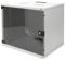 DIGITUS Netzwerk-Schrank 19 zoll 9 HE - unmontiert - Wandmontage - 400 mm Tiefe - Traglast 60 kg - Glastür - Grau