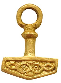 GDFB Get Dressed For Battle Thor's Hammer Pendant » Made of brass » Viking jewelry » Medieval » Reenactment » LARP