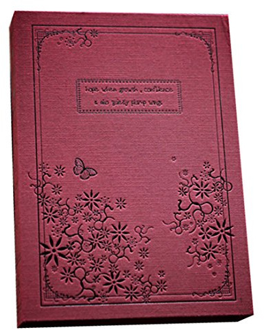RayLineDo Vintage Red Diary Notebook Journal Notepad Hard Cover With Code Lock Gift Box Red