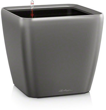 Lechuza Pflanztopf Quadro LS 43 anthrazit metallic 16183