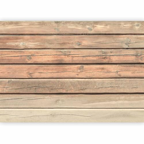 Papier peint murando intissé 250x175 cm Décoration Murale XXL Poster wallpaper Muraux Tapisserie tasseaux Trompe l'oeil imitation de bois tasseau latte adhesif effet mur toile f-A-0440-a-b