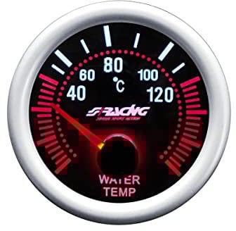 SIMONI RACING WT/A Indicatore Elettrico di Temperatura Acqua, Sfondo Nero