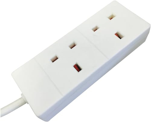 Eagle White Two Gang 13 A Extension Lead (5 Metre)