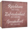 Holzschild Reichtum ist viel Zufriedenheit ist mehr Gesundheit ist Alles Holzbild zum hinstellen oder aufhängen Bild mit Spruch aus Holz Wandschild Dekoschild