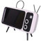 ECOSWAY Mini Speaker Retro TV Mobile Phone Screen Stand Wireless Portable Audio Speakers