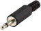 Clavija jack 3.5 mono macho volante audio cable 3,5 conector M PVC