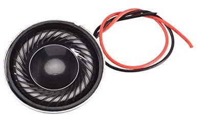 sourcing map 2W 8 Ohm Micro Internal Speaker Magnet Loudspeaker 28mm Dia with Wire