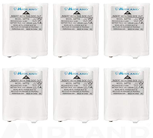 Midland AVP13 Wiederaufladbarer Akku für T71, T75, T77 (6er-Pack)