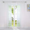 HeichkelL Transparente Gardine Ausbrenner mit Schlaufen Blumen-Muster Voile Vorhänge für Wohnzimmer Schlaufen Gardinenstores Lichtdurchlässig 1 Stück 140x245 cm (BxH) Weiß