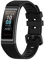 Yikamosi Compatible With Huawei Honor Band 4/Band 5,Soft Silicone Stainless Steel Clasp Tracker-Quick Replacement Bracelet Strap For Huawei Honor Band 4(CRS-B19)/Band 5(CRS-B19S)(Black)