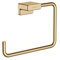 hansgrohe AddStoris - Handtuchring, Handtuchhalter für Wandmontage, verdeckte Befestigung, Badezimmer Zubehör, Brushed Bronze, 41754140