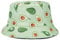 Zempertoopa Fischerhut Mode Unisex Bucket Hats Sommer Fruchtdruck Frauen Cap Outdoor Sun Hut Männer Klassischer Panama Eimer Hut-Avocado Green,54Cm-58Cm