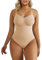 SHAPERX Bodysuit Figurenformend Damen Body Shaper Bauchweg Sculpting Shapewear Tanga Ganzkörper Formende Bodys Verstellbarer Schultergurt, UK-SZ5215-Beige-XXS/XS