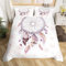 Dreamcatcher Feder-Bettwäsche-Set für Mädchen und Frauen, Bettbezug-Set Löwenzahn, Traumfänger, Botanical Pilz, Bettbezug Bohemian, Federn, Pflanzen, Bettbezug Bohemian, Bohemian