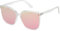 SOJOS Sonnenbrille Herren Damen Verspiegelt, Retro Vintage Groß Eckig Schwarz Coole Klassisch Rechteckig UV400 Schutz Unisex Brille SJ2157, Klar/Rosa