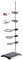stonylab Lab Stand Set, Laboratory Stand Support Metalware Steel Support Stand with Rod (60 cm L), 4-Prong Burette Clamp, Retort Ring, Flask Clamp and Boss Head Clamp