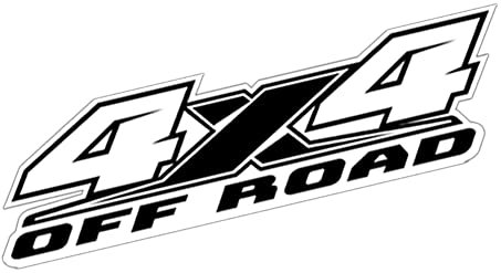 iSpchen Autoaufkleber 2 Stück 4x4 Off-Road Aufkleber Auto Karosserie Seitenaufkleber PVC Stickers reflektierende Aufkleber Car Styling Dekoration Sticker Set für Auto,Offroad,SUV,LKW