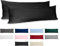 Kissenbezug 40x145 Baumwolle Renforcé (2er-Set) - Schwarz - Dicht gewebt mit 57 Fäden/cm² - Kissenbezug 40 x 145 cm - Oeko Tex Zertifiziert - Dreamzie