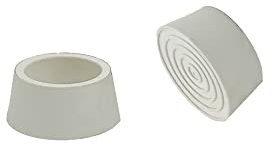 Lot de 2 bouchons pour échelle de piscine Blanc