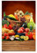 Wandsticker Dekor Foto Aufkleber 60x90cm Obst Gemüse Gewürze No.H2286M_NS1M