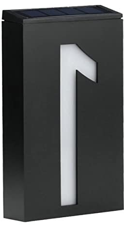 jojofuny Lumière De Numéro De Porte Solaire Led Plaque De Maison Énergétique Avec Leds Pour Sécurité Et Décoration Extérieure