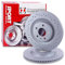 ZIMMERMANN Bremsenset Hinterachse inkl. Bremsscheiben Ø 330 mm Belüftet + Bremsbeläge hinten Kompatibel mit AUDI A6 Allroad C7 (4GH, 4GJ), A6 C7, A7 Sportback (4GA, 4GF), PORSCHE MACAN (95B)