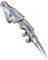 Zac's Alter Ego Gothic Jewellery Metallic Silver Full Finger Claw Ring